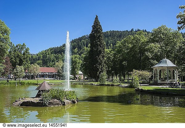 geography / travel  Germany  Baden-Wuerttemberg  Bad Liebenzell  spa gardens  Black Forest