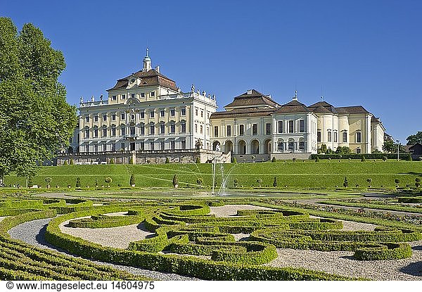 geography / travel  Germany  Baden-Wuerttemberg  palace  blooming baroque  Ludwigsburg