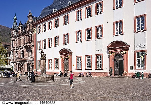 geography / travel  Germany  Baden-Wuerttemberg  UniversitÃ¤tsplatz  Heidelberg  Neckar  Electoral Palatinate