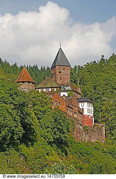 geography / travel  Germany  Baden-Wuerttemberg  Zwingenberg Castle  Neckar-Odenwald-Kreis