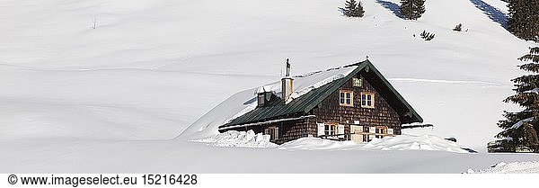geography / travel  Germany  Bavaria  Lenggries  mountain cabin in the skiing area at Brauneck  Lenggries  Upper Bavaria