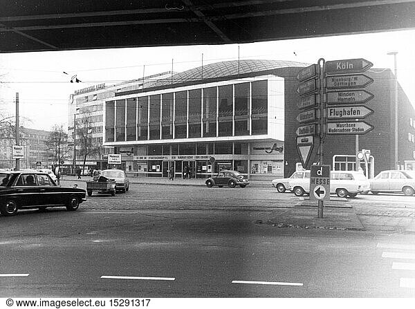 geography / travel  Germany  Hanover  theatre / theater  Theater am Aegi  Aegidientorplatz  exterior view  1972