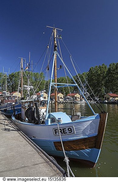 geography / travel  Germany  Mecklenburg-West Pomerania  Kroeslin  boats in the Freester harbour  Kroeslin in Western Pomerania