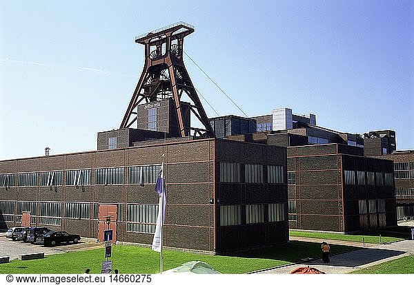 geography / travel  Germany  North Rhine-Westphalia  Essen  buildings  colliery Zollverein  mine shaft XII  exterior view  shaft tower