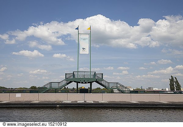 geography / travel  Germany  North Rhine-Westphalia  Minden  waterway junction  Mittelland Canal  viewpoint