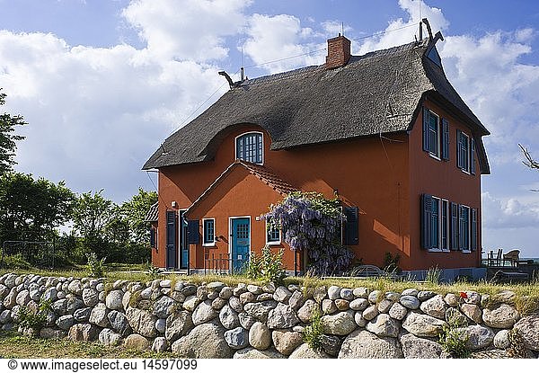 geography / travel  Germany  Schleswig-Holstein  house on the peninsula and nature reserve Graswarder  Heiligenhafen