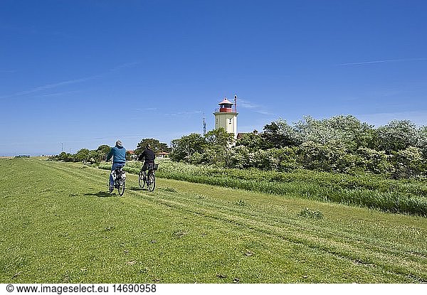 geography / travel  Germany  Schleswig-Holstein  lighthouse on the dike  Westermarkelsdorf  Fehmarn