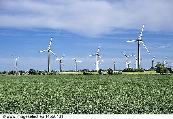 geography / travel Germany Schleswig-Holstein wind farm Vadersdorf Fehmarn