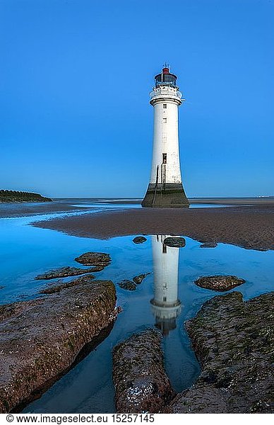 geography / travel  Great Britain  England  Perch Rock  Perch Rock Lighthouse at New Brighton  The Wirral.