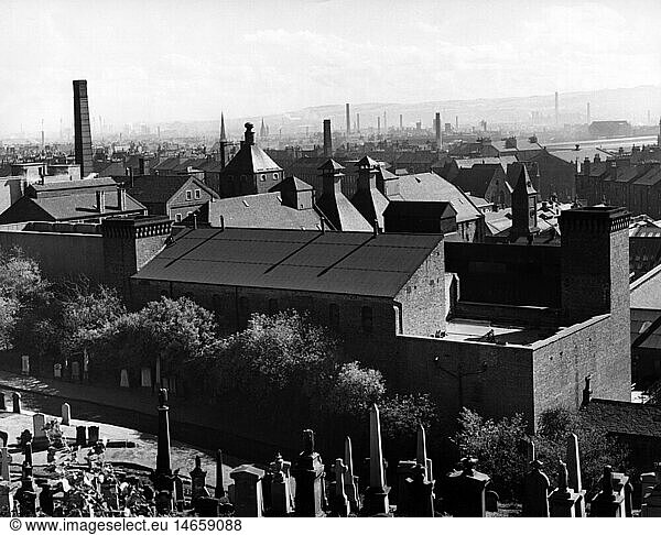 geography / travel  Great Britain  Glasgow  city views  1950s  50s  20th century  historic  historical  Western Europe  Scotland  industry  industrial  seat of industry  industrial location  industrial city  industrial town