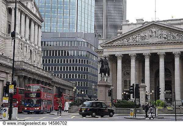 geography / travel  Great Britain  London  Bank of England and London Stock Exchange  exterior view