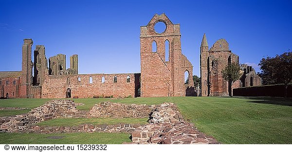geography / travel  Great Britain  Scotland  Arbroath Abbey  Angus  The South Transept and the Round O. The Abbot of Arbroath drafted the famous 'Declaration of Arbroath' in 1320  a formal Declaration of Independence.