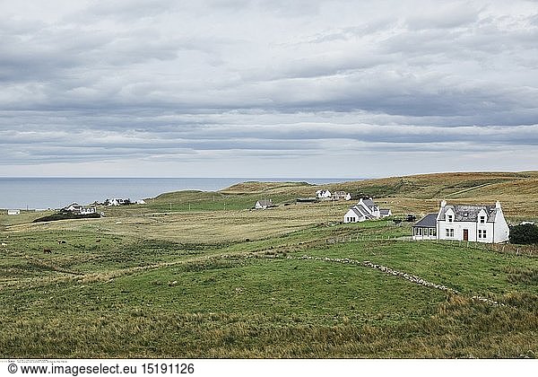 geography / travel  Great Britain  Scotland  Little village  Isle of Skye  Trotternish