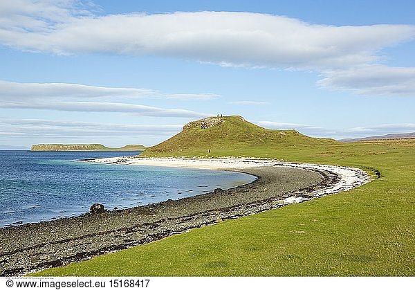 geography / travel  Great Britain  Scotland  Outlook to the sea  Coral Beach  Isle of Skye  Dunvegan