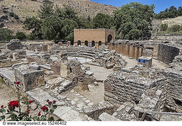 geography / travel Greece Ancient Odeon Gortyn Crete