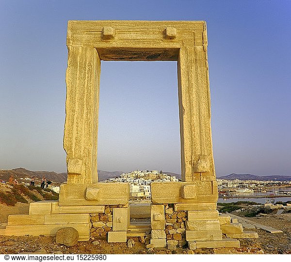 geography / travel  Greece  Apollo Temple  Naxos  Cyclades Islands  Europe