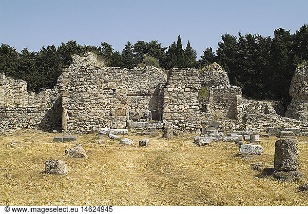 geography / travel  Greece  excavation site  Asclepieion  Kos  bathhouse