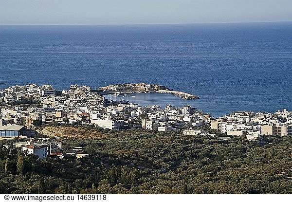 geography / travel  Greece  Island Crete  Cherssonissos  city views / cityscapes  city  harbour  Mediterranean
