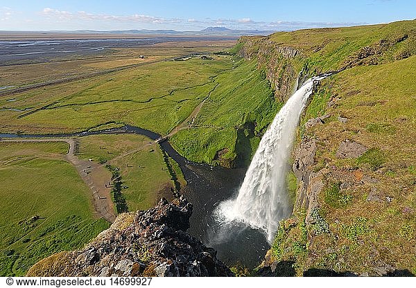 geography / travel  Iceland  Sudurland  Seljalandsfoss  Piste Thorsmoerk