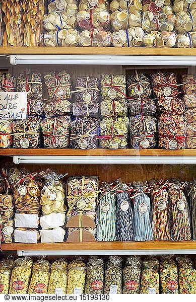 geography / travel  Italy  Local dry pasta shop  Lecce  Apulia