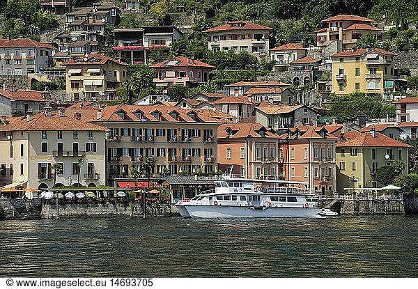 geography / travel  Italy  Piedmont  Cannero Riviera  townscape with Lago Maggiore