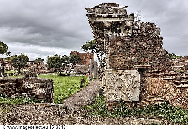 geography / travel  Italy  Ruins of ancient Roman Ostia Antica  Lazio
