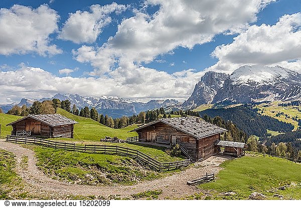 geography / travel  Italy  South Tyrol  Alpine hut on the Seiser mountain pasture