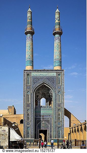 geography / travel  Jame Mosque  Yazd  built 12th century  exterior view