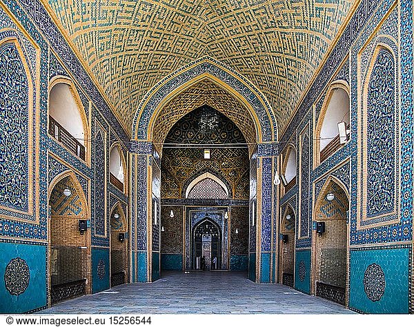 geography / travel  Jame Mosque  Yazd  built 12th century  interior view
