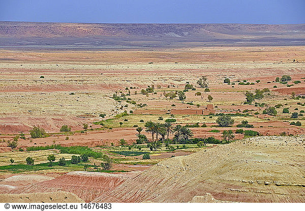 geography / travel  Morocco  desert landscape near Ait Benhaddou