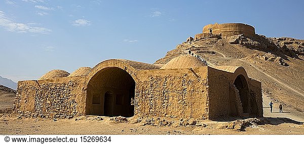 geography / travel  mourning hall and Dakhma  Yazd