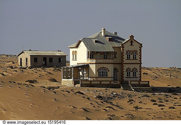 geography / travel  Namibia  Africa  Manager's house  Kolmanskop Ghost Town  near Luderitz  desert  run down  building