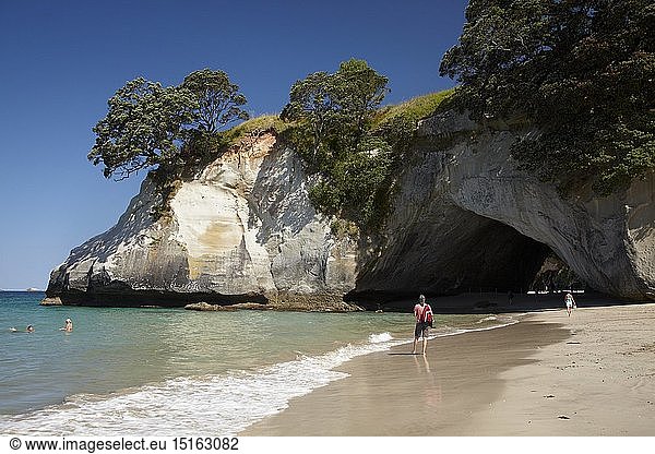 Geography / travel  New Zealand  Cathedral Cove  Coromandel Peninsula  North Island