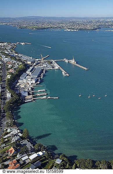 geography / travel  New Zealand  Devonport Naval Base  Auckland  North Island  aerial