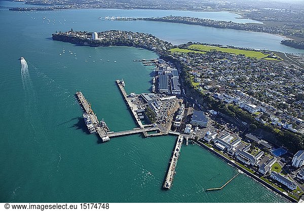 geography / travel  New Zealand  Devonport Naval Base  Auckland  North Island  aerial
