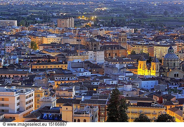 geography / travel  Spain  Cityscape at sunset  Granada  Andalusia
