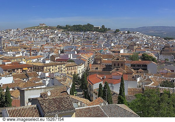 geography / travel  Spain  Cityscape from castle tower  Antequera  Andalusia
