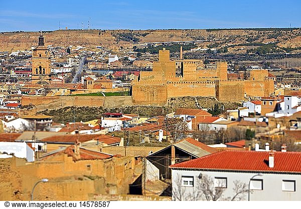 geography / travel  Spain  Overview of the town of Guadix seen from a Mirador in Plaza Padre Poveda  Province of Granada  Andalusia (Andalucia)