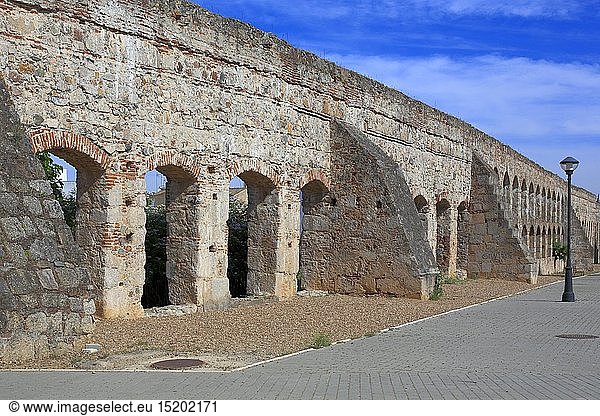 geography / travel  Spain  Roman Acueducto de los Milagros (Miraculous Aqueduct)  Merida  Extremadura