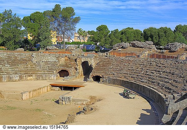 geography / travel  Spain  Roman Amphitheatre  Merida  Extremadura