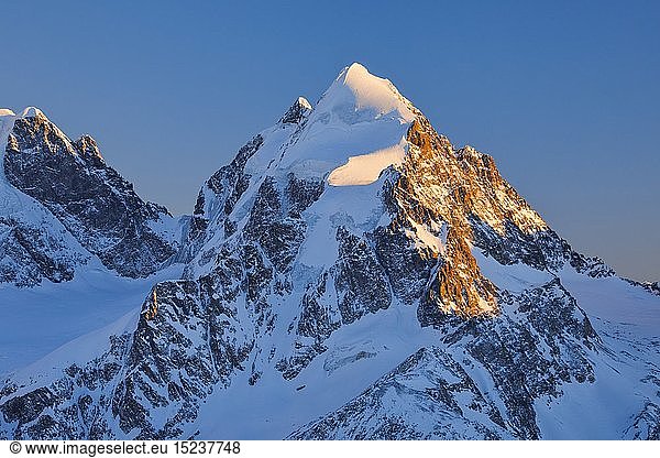geography / travel  Switzerland  mountain top Scerscen  3971 m  mountain top Roseg 3937 m  Grisons