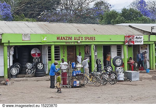 geography / travel  Tanzania  Shop selling car spare parts in Arusha