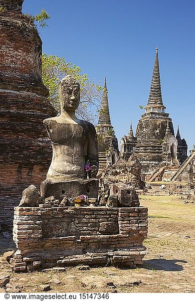 Geography / travel  Thailand  Ayutthaya  Old Chedi  Wat Phra Si Sanphet Temple