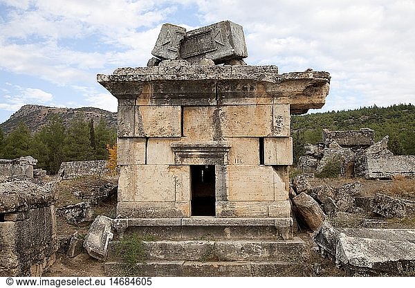 geography / travel  Turkey  Denizli  Pamukkale  Hierapolis  grave field  burial place