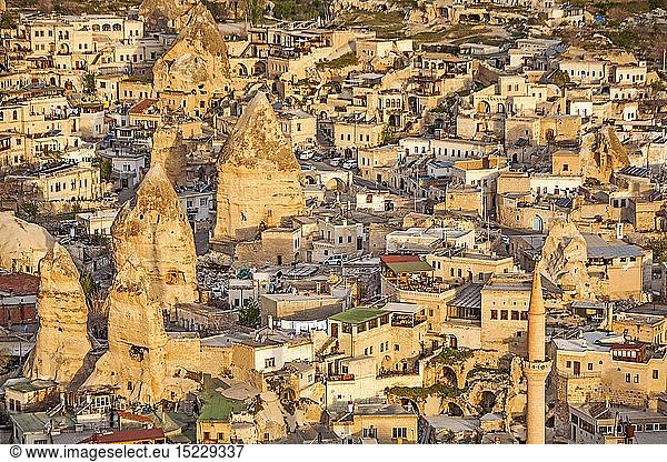 geography / travel  Turkey  Middle East  Cappadocia  town with tuff rock formations