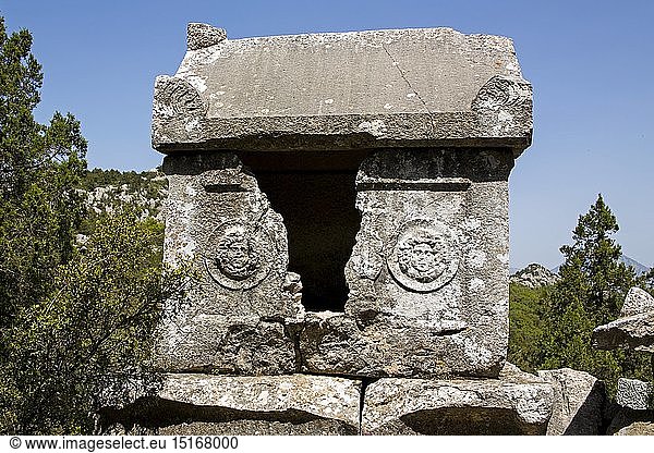 geography / travel  Turkey  Termessos  1st century BC until 2nd century AD  necropolis