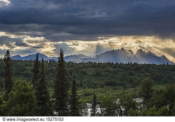 geography / travel  USA  Alaska  Outlook Alaska Range  Denali Nationalpark  Talkeetna  Denali Viewpoint South