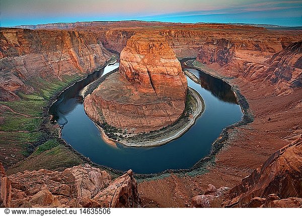 geography / travel  USA  Arizona  Horseshoe Bend of Colorado River  Page