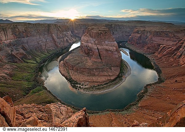 geography / travel  USA  Arizona  Horseshoe Bend of Colorado River  Page