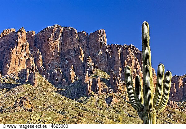 geography / travel  USA  Arizona  Phoenix  Superstition Mountains  Lost Dutchman State Park  Arizona  40 miles east of Phoenix